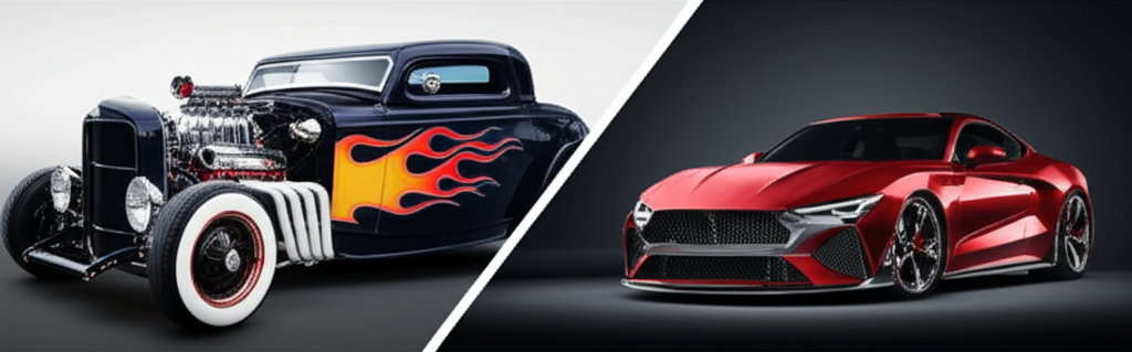 Traditional vs modern car modifications